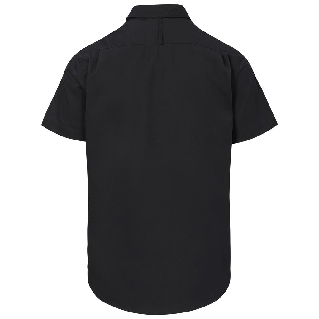Mens Short Sleeve Brushed Cotton Twill Moderna Shirt