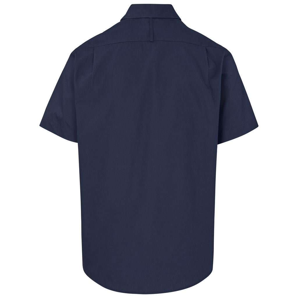 Mens Short Sleeve Brushed Cotton Twill Moderna Shirt