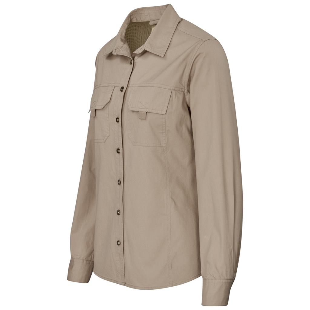 Ladies Long Sleeve Mawenzi Twill Shirt