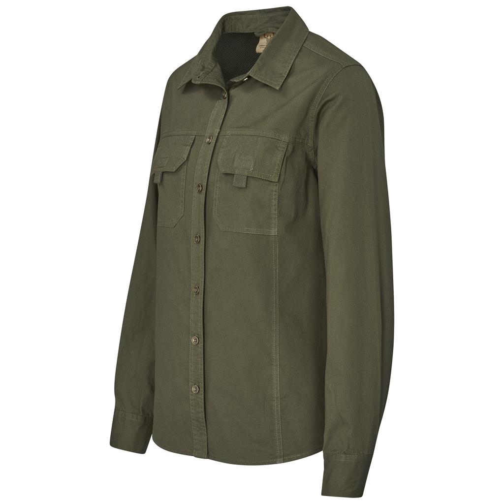 Ladies Long Sleeve Mawenzi Twill Shirt