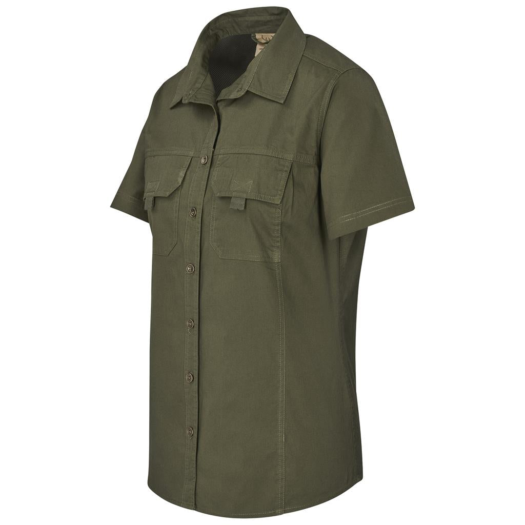 Ladies Short Sleeve Mawenzi Twill Shirt