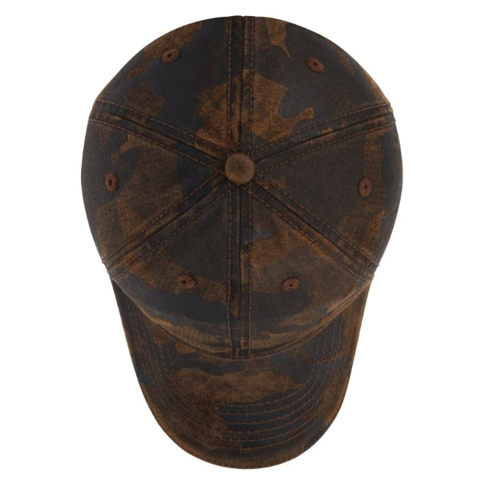Washed Oil Skin 6P Cap