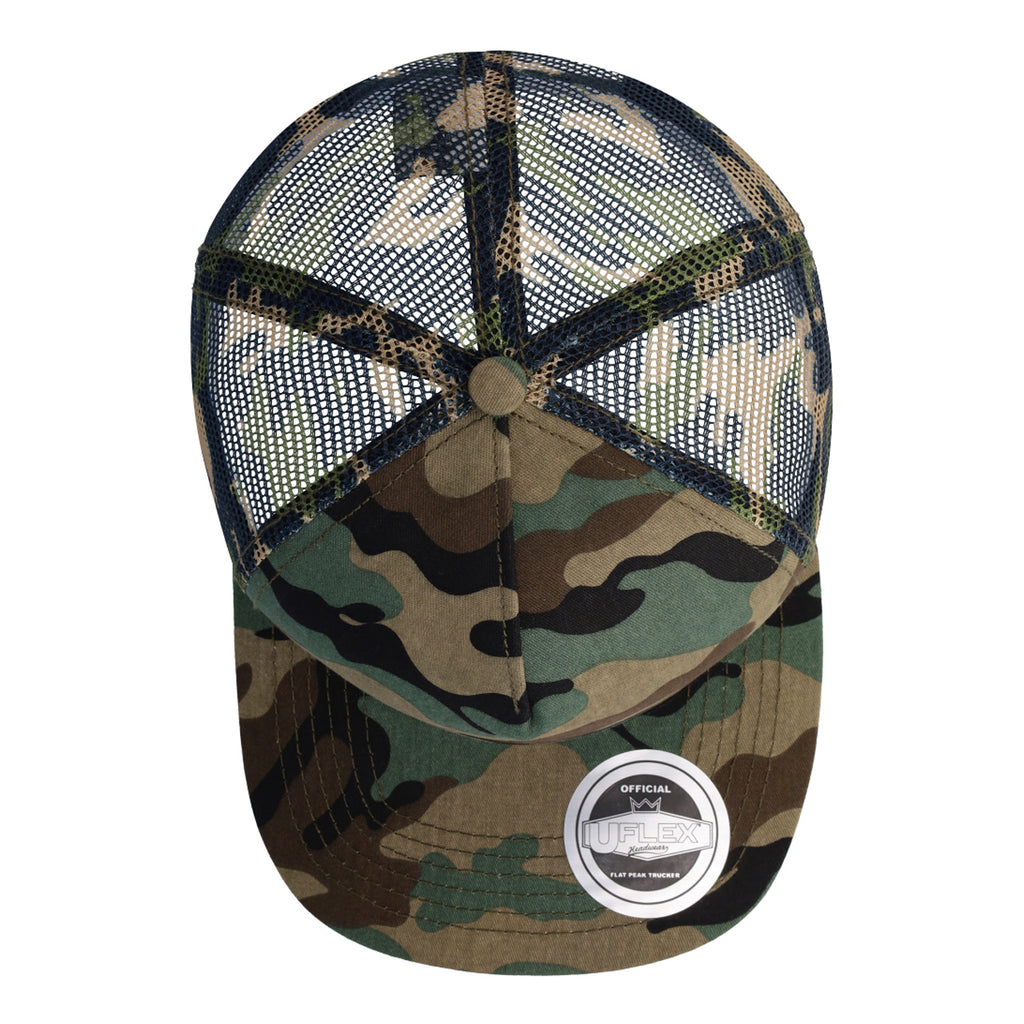 Uflex 5P Flat Peak Trucker Cap