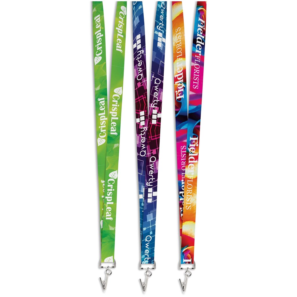 Altitude Crocodile Clip Double-Sided Sublimation Petersham Lanyard