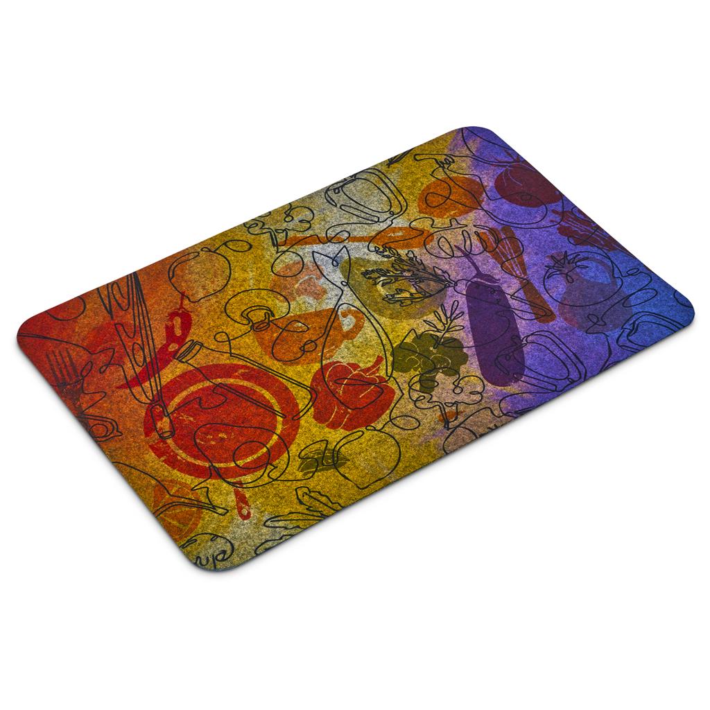 Pre-Printed Sample Hoppla Savour RPET Felt Placemat
