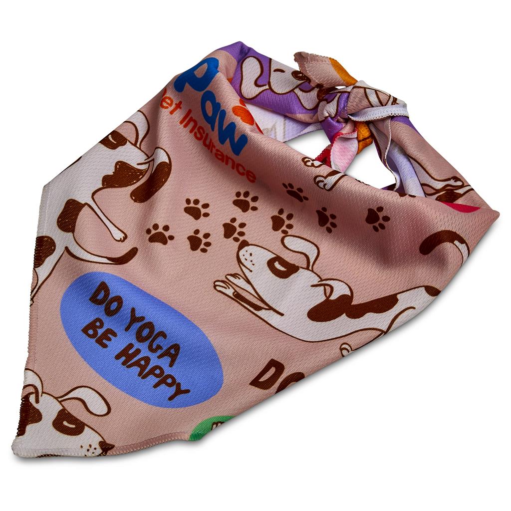 Pre-Printed Sample Hoppla Bosco Large Polyester Dog Bandana