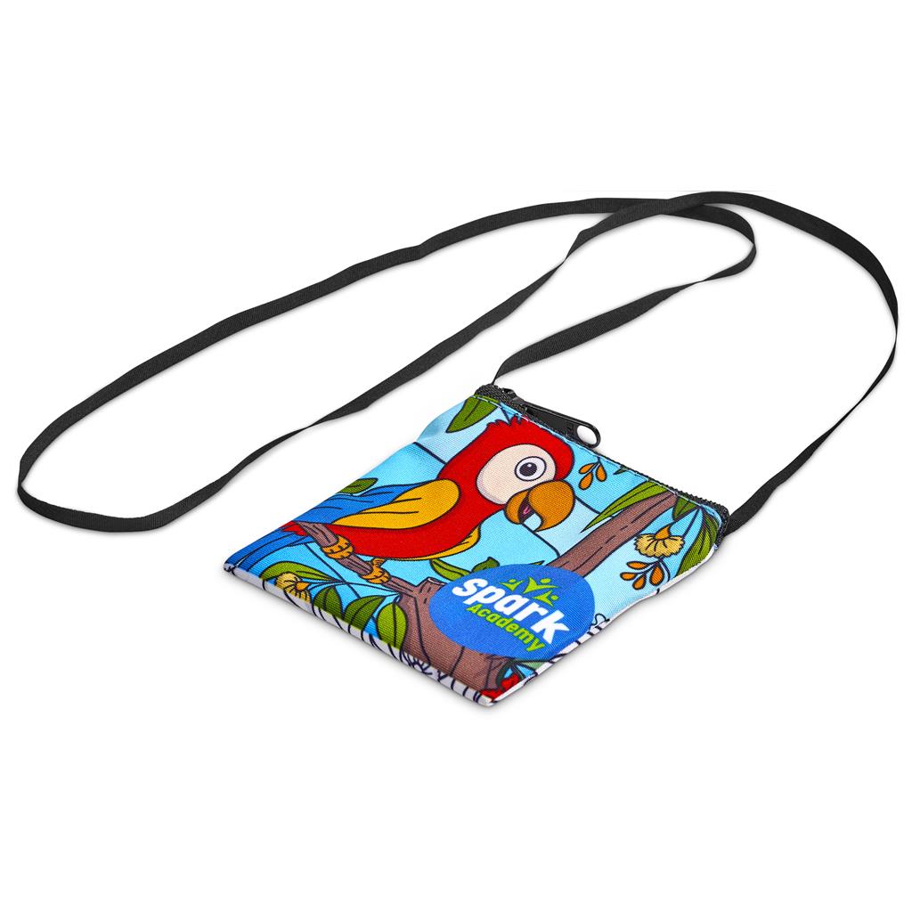 Pre-Printed Sample Hoppla Sani Tuck Money Neck Pouch