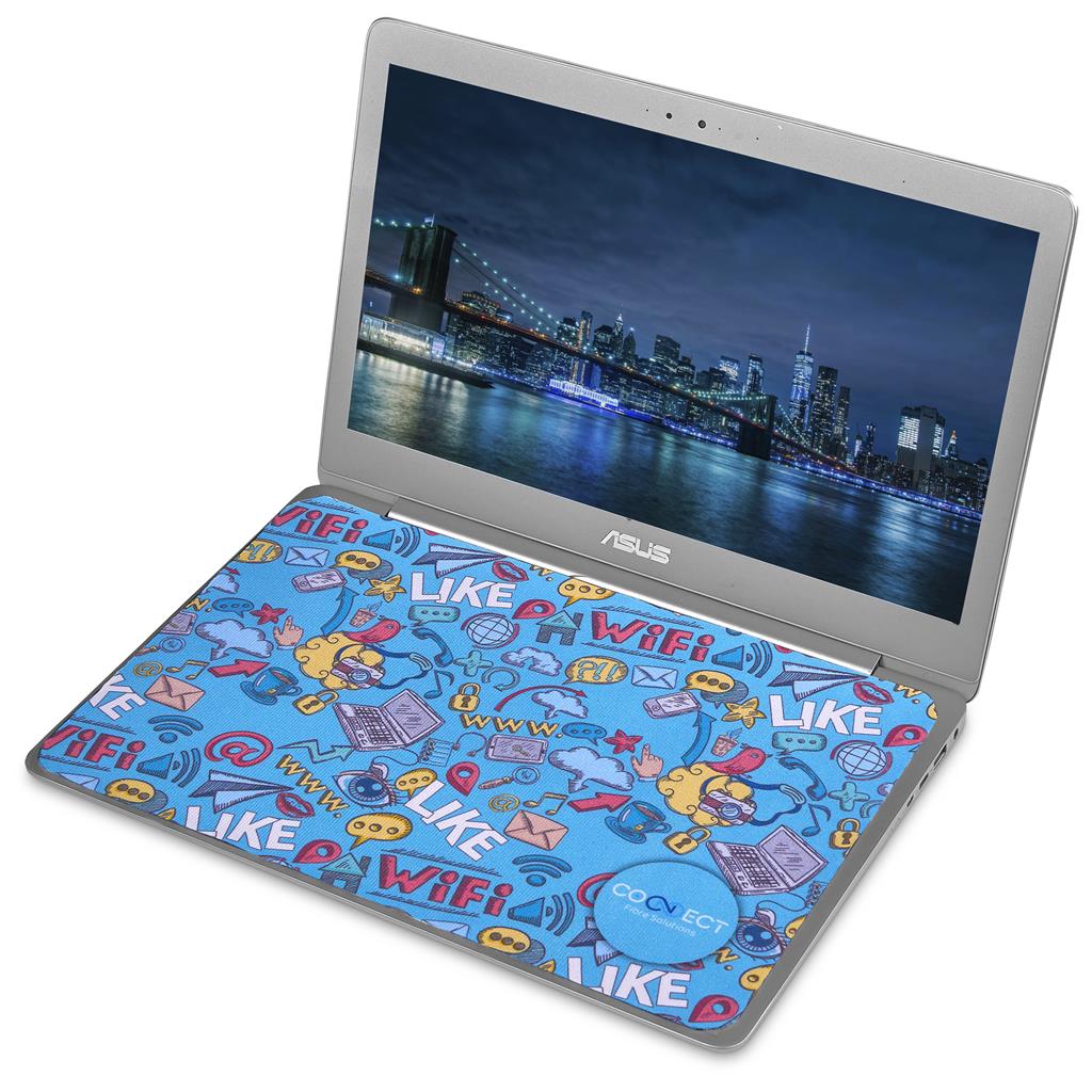 Pre-Printed Sample Hoppla Sparkra Polyester Keyboard Protector Cloth