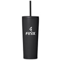 Kooshty Concorde Stainless Steel & Plastic Double-Wall Tumbler & Straw - 720ml