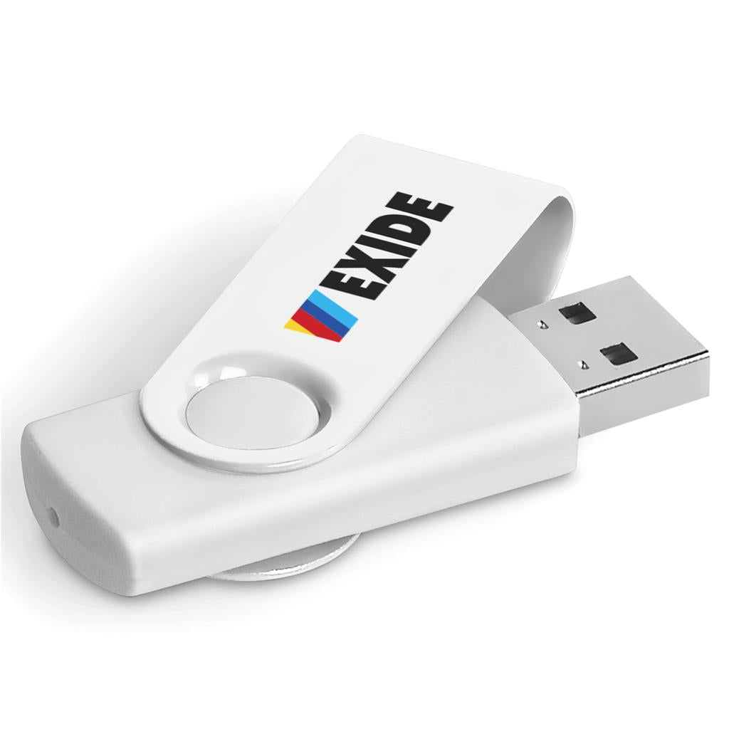 Axis Gyro White Flash Drive - 32GB
