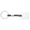 Shiny Nickel Keychain with Translucent Strap