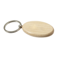 Oval Wooden Keychain