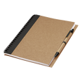 Colour Accented Spiral Notebook with Pen