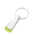 Tear Shaped Chrome Keychain