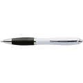 White Barrel Curved Design Ballpoint Pen