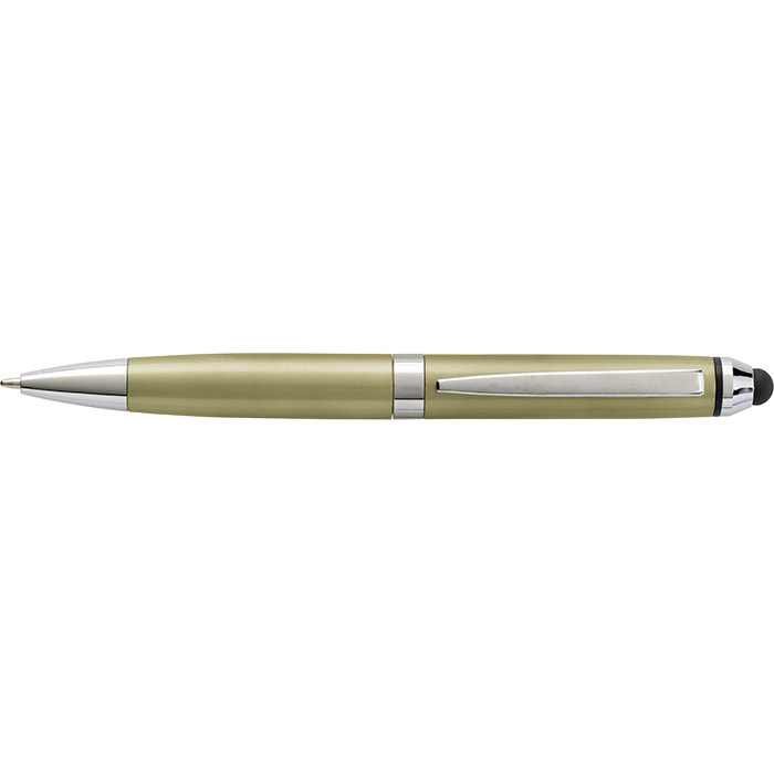 Coloured Barrel Ballpoint Pen with Stylus
