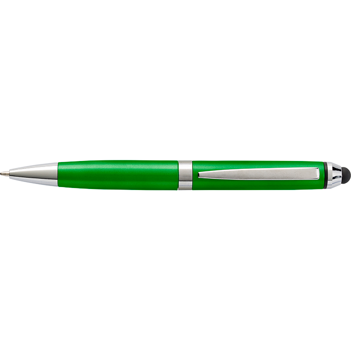 Coloured Barrel Ballpoint Pen with Stylus