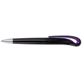 Swan Neck Design Ballpoint Pen with Black Barrel