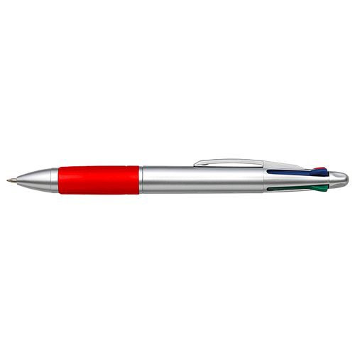 4 Colour Ballpoint Pen with Rubber Grip