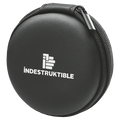 IND Aux Earphone with mic in round PU case