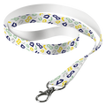 Sublimated Lanyard Single Side Sub with Lobster Ring