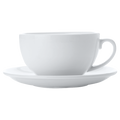 White Basics Cappuccino Cup and Saucer 320ml