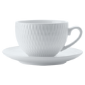 White Basics Diamonds Demi Cup and Saucer 90ml