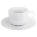 Arctic White Stackable Cup and Saucer 220ml