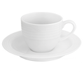 Arctic White Espresso Stackable Cup and Saucer 100ml