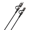 Volkano Weave Series 4-in-1 Charge & Data Cable 1.2m