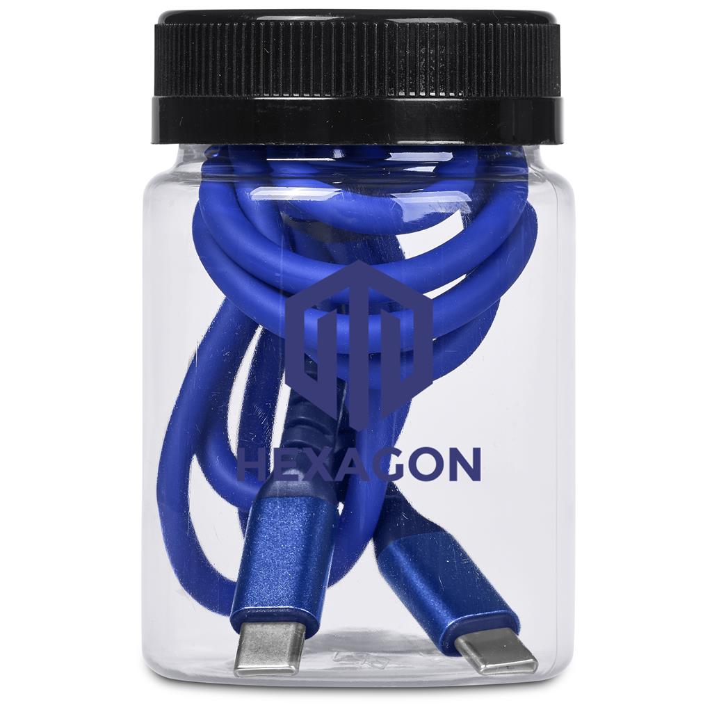 Altitude Barlitt Fast Charge Type-C to Type-C Charging Cable Cable in Jar