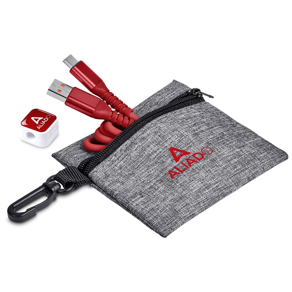 Altitude Tale Charging Cable & Clip in Clip Pouch