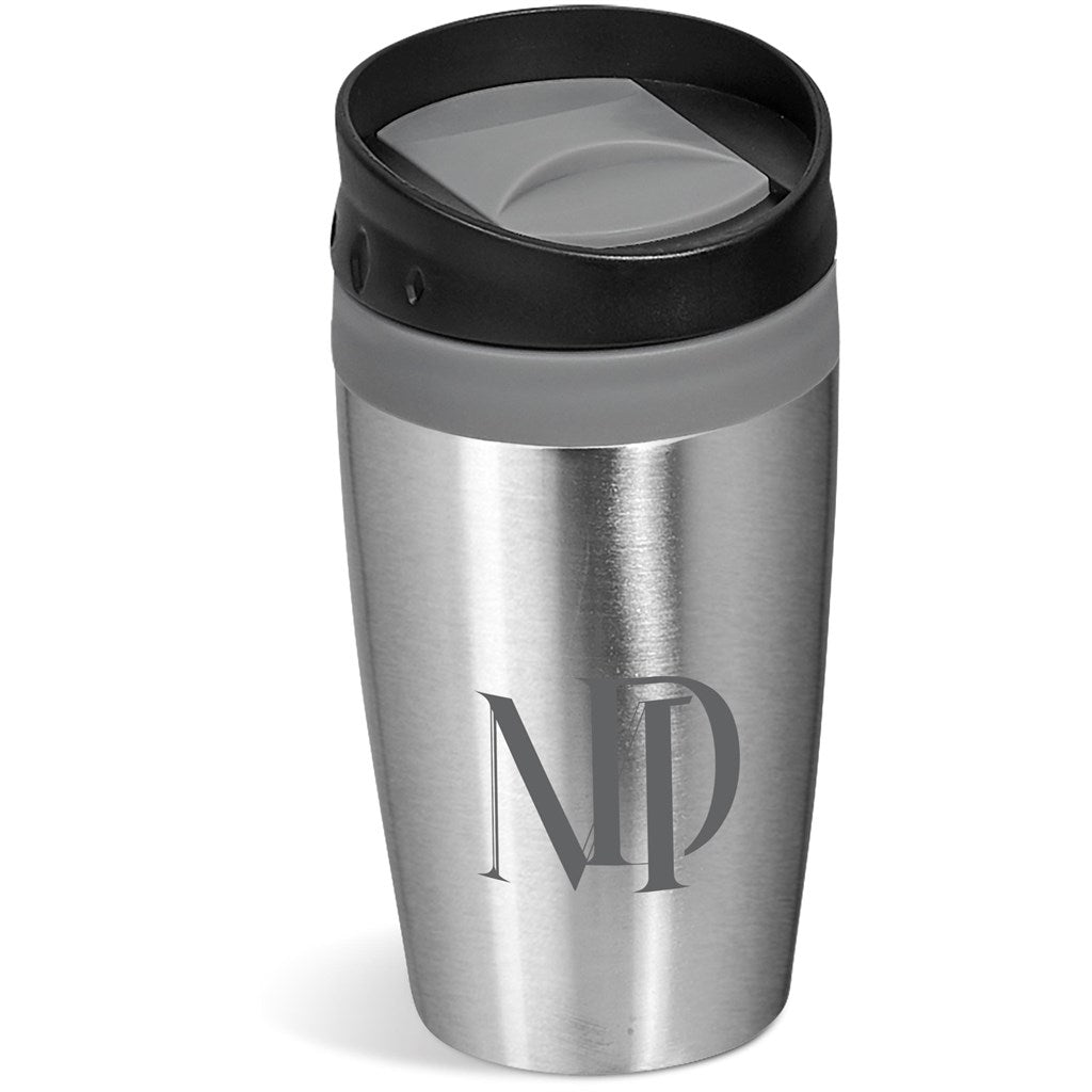 Altitude Vienna Stainless Steel & Plastic Double-Wall Tumbler - 300ml - Grey