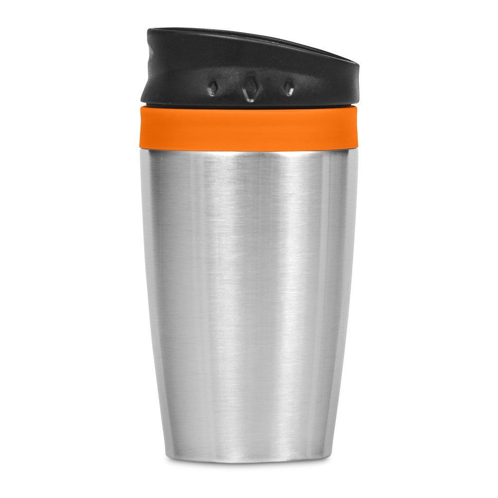 Altitude Vienna Stainless Steel & Plastic Double-Wall Tumbler - 300ml - Orange