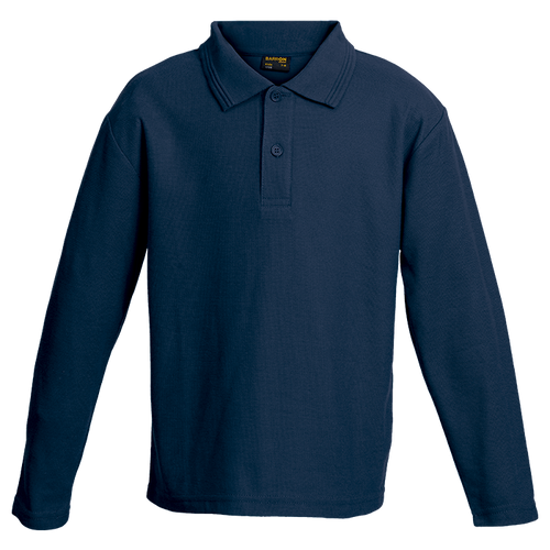 175g Pique Knit Long Sleeve Golfer Kiddies