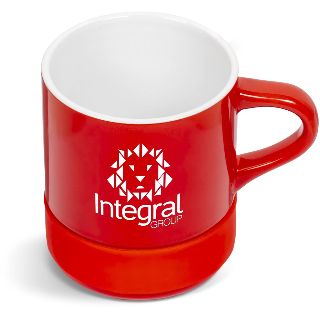 Kooshty Mixalot Ceramic Coffee Mug - 320ml - Red