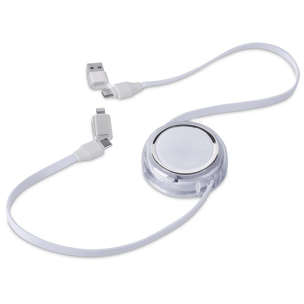 Swiss Cougar Luanda 4-in-1 Retractable Fast Charge 240W Power Delivery Cable