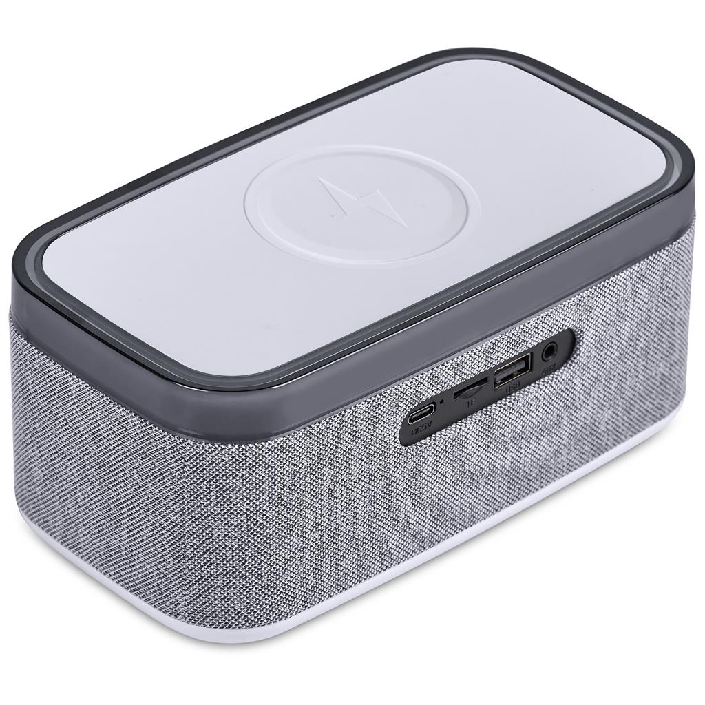 Serendipio Cumberland 10W Bluetooth Speaker Wireless Charger & Clock