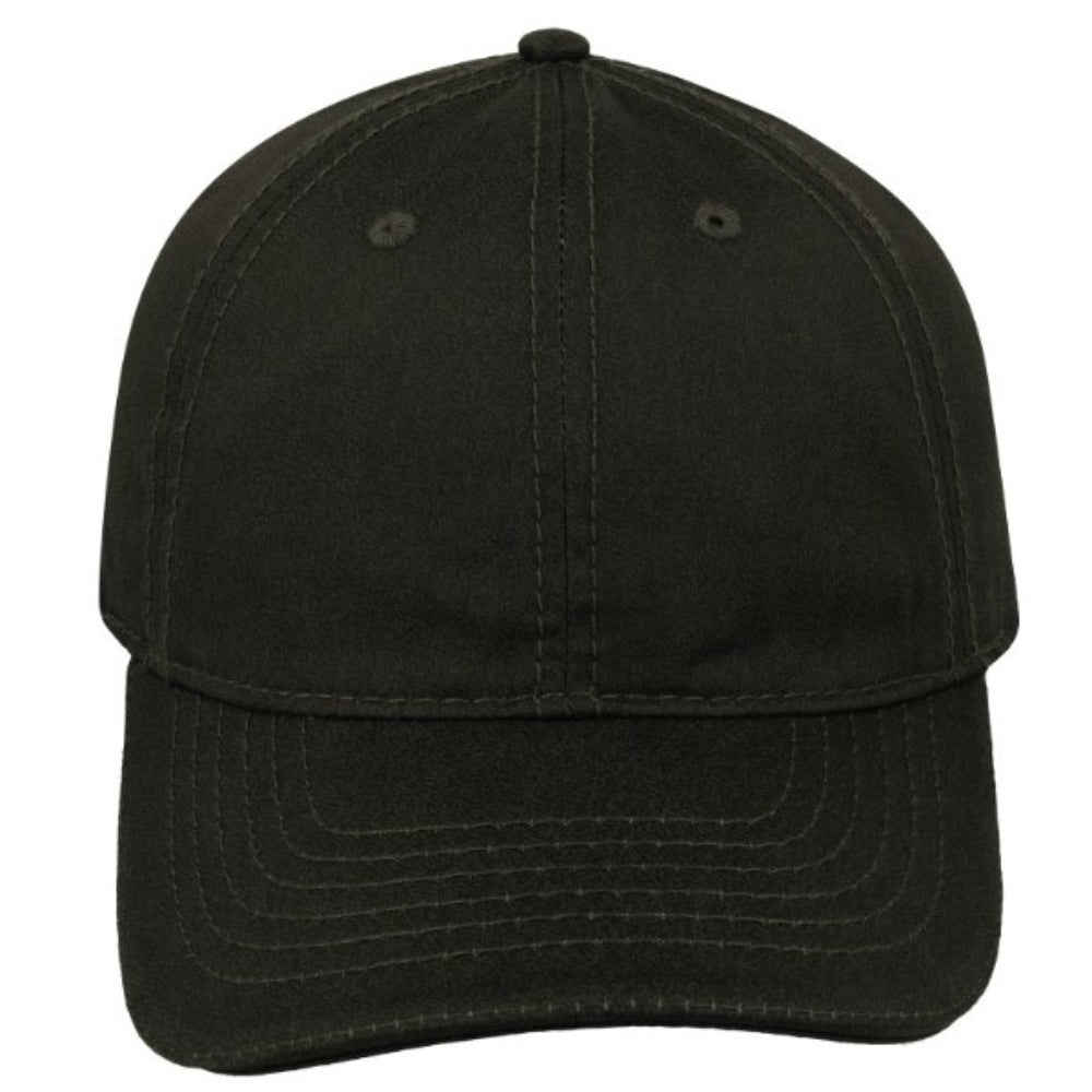 Washed Oil Skin 6P Cap