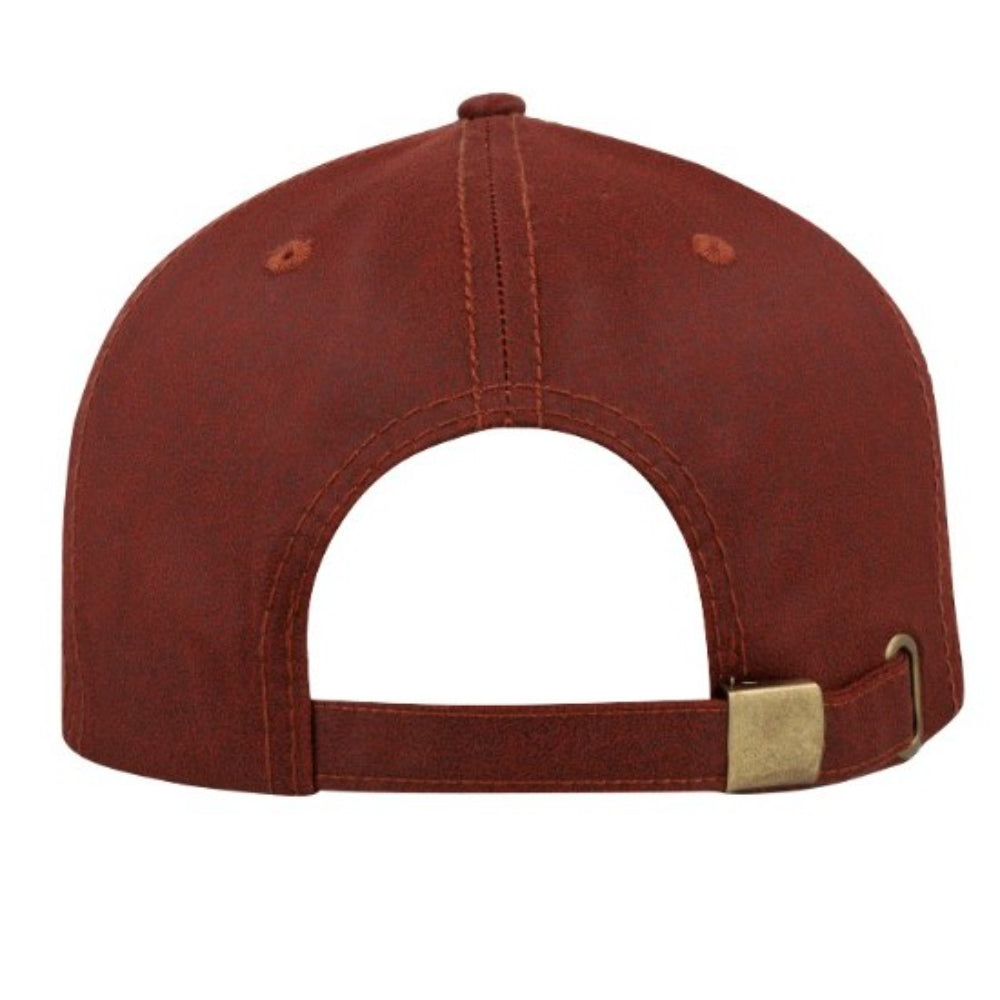 Washed Oil Skin 6P Cap