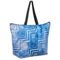 Pre-Printed Sample Hoppla Skyline Recycled PET Stitch-Bond Shopper With Zip