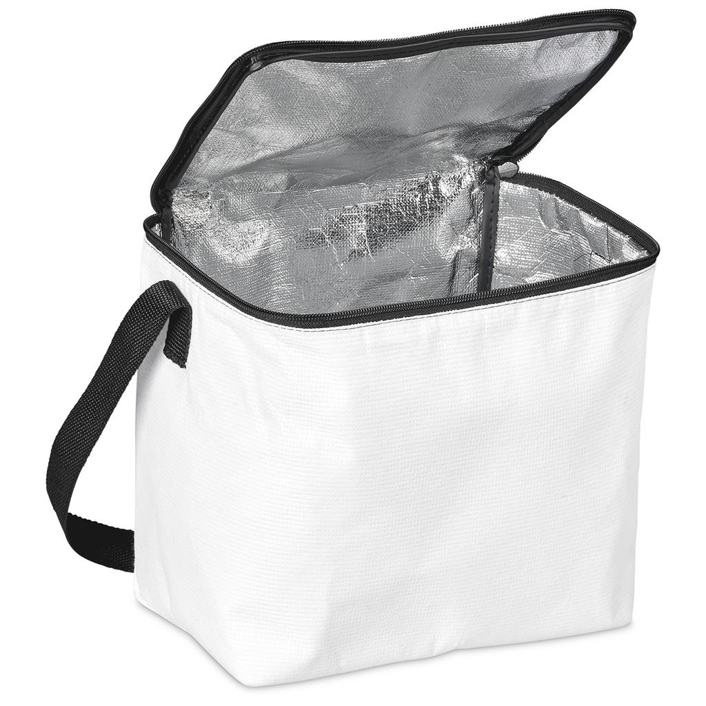 Pre-Production Sample Hoppla Quebec Recycled PET Stitch-Bond 12 Can Cooler