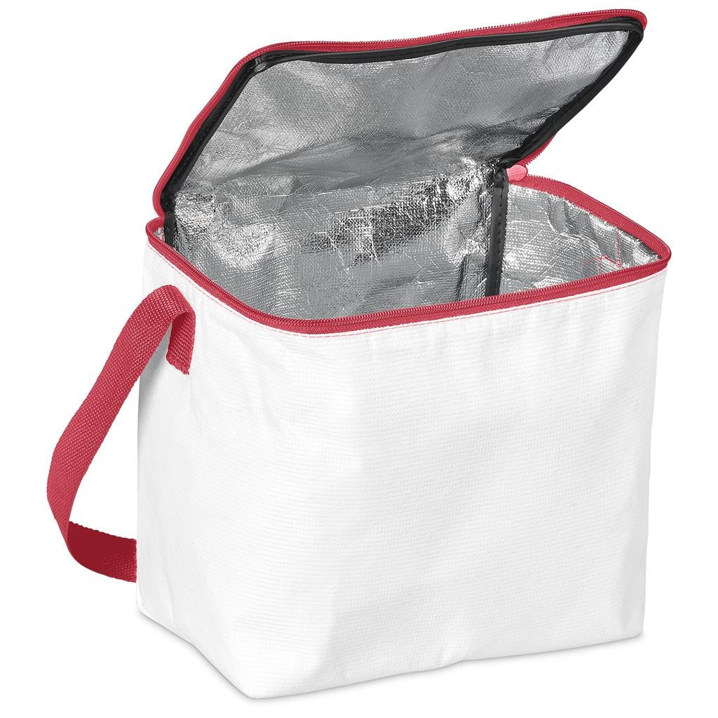 Pre-Production Sample Hoppla Quebec Recycled PET Stitch-Bond 12 Can Cooler