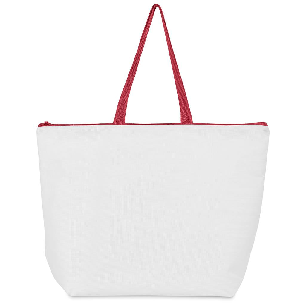Pre-Production Sample Hoppla Skyline Recycled PET Stitch-Bond Shopper With Zip