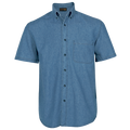 Denim Shirt Short Sleeve Mens