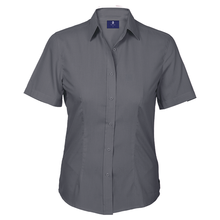 Basic Poly Cotton Blouse Short Sleeve Ladies