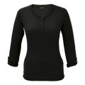145g Henley Long Sleeve T-Shirt Ladies