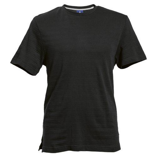 170g Pique Knit Jacquard Stripe T-Shirt