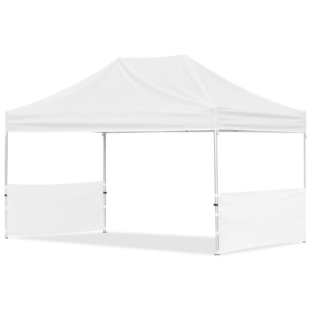 Coated Steel Sublimated Gazebo 4.5m x 3m - 2 Short  Half-Wall Skins
