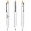 Okiyo Mimo Recycled Aluminium Ball Pen - Solid White